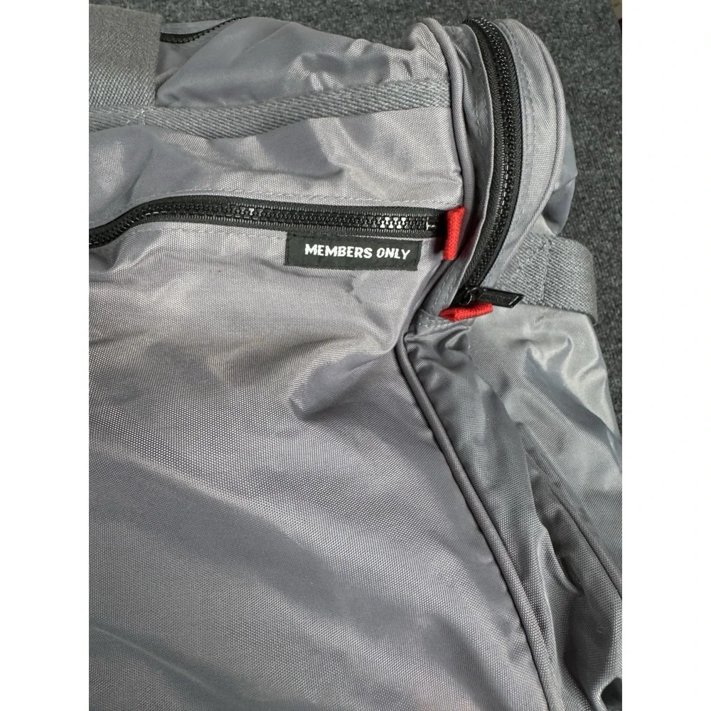 Vintage‎ Members Only Duffel Crossbody Bag Suitcase Unisex Gray